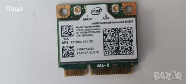 WiFi Card 62205ANHMW for  HP 600PD 8470P 8770W, снимка 2 - Части за лаптопи - 45806692