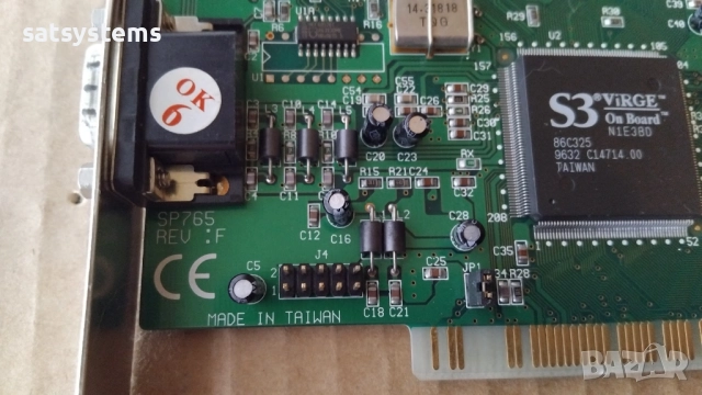 Видео карта S3 Virge Sparkle SP765 REV:F 2MB PCI, снимка 8 - Видеокарти - 37407666