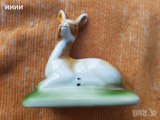 Порцеланова статуетка фигурка сърна, снимка 2 - Антикварни и старинни предмети - 53937598