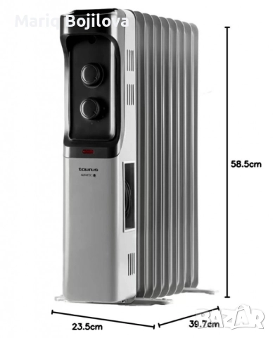 Маслен радиатор Taurus New Dakar 1500/2000/2500W, снимка 3 - Отоплителни печки - 51502200