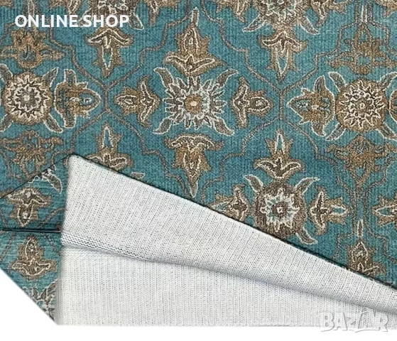 Модерен Дамски пуловер с геометричен принт и висока яка в елегантен стил, снимка 6 - Якета - 53701297