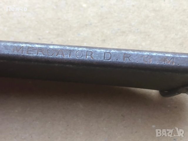стар военен нож "MERCATOR" D. R. G. M. - WWI / WWII, снимка 5 - Антикварни и старинни предмети - 51381546