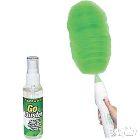 Четка за прах – Go Duster с 3 сменяеми приставки  , снимка 6 - Мопове, кофи, четки и метли - 50579264
