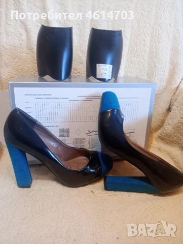 Луксозни дамски обувки, почти не обувани,цена като нови 110лв , снимка 1