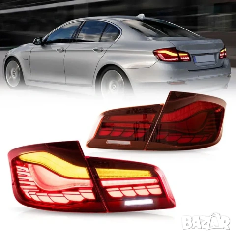 LED Стопове BMW F10 (2011-2017) CS M5 Look Червени Plug & Play Комплект