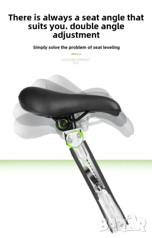 Детска седалка за велосипед с дръжки, за колело, алуминиева рамка, родител дете, предна седалка MTB, снимка 14 - Аксесоари за велосипеди - 54234557