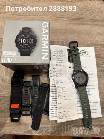 Garmin fenix 7 solar sapphire , снимка 2 - Смарт гривни - 52926860