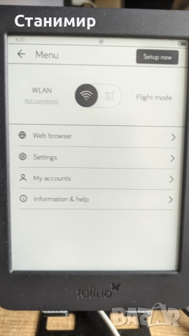 Tolino page 2 електронна книга с подсветка и качени над 800 книги, снимка 6 - Електронни четци - 52545084