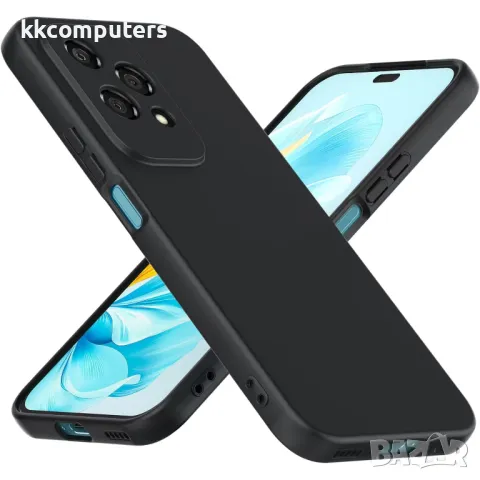 Калъф силикон / Черен мат LUX / за Huawei Honor 200 Lite, снимка 1 - Калъфи, кейсове - 47856400