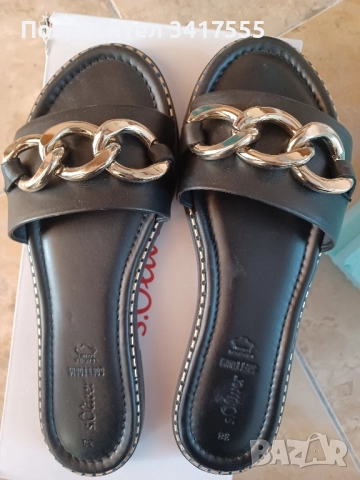 Дамски чехли естествена кожа, снимка 2 - Чехли - 52536155