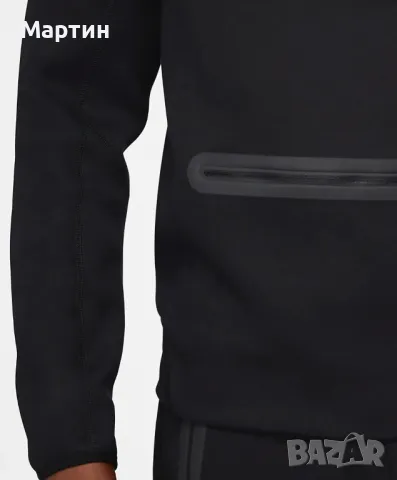 Мъжко горнище Nike Tech Fleece 1/2 Zip - размер М, снимка 3 - Спортни дрехи, екипи - 46970268