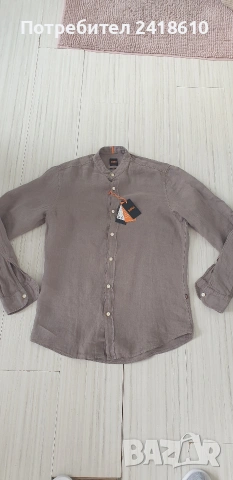 Hugo Boss Race_1_M Len/ Лен Regular Fit Mens Size S НОВО ОРИГИНАЛ! Мъжка Ленена Риза., снимка 4 - Ризи - 54192974