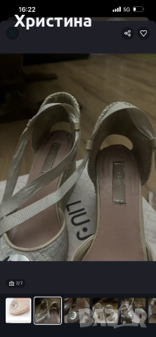 Дамски еспадрили на платформа Lou Jo, снимка 2 - Дамски ежедневни обувки - 51867195