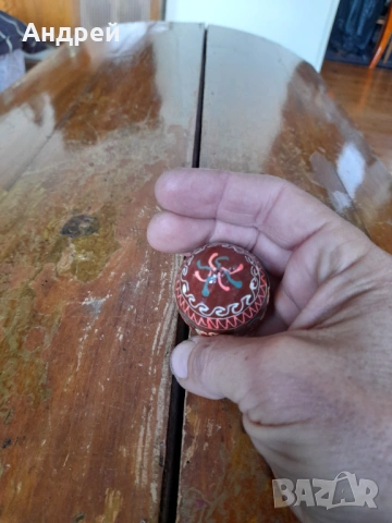 Старо дървено яйце #30, снимка 3 - Други ценни предмети - 53304115