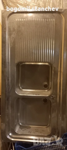 Двойна мивка 80х100 см, снимка 3 - Обзавеждане на кухня - 51032918