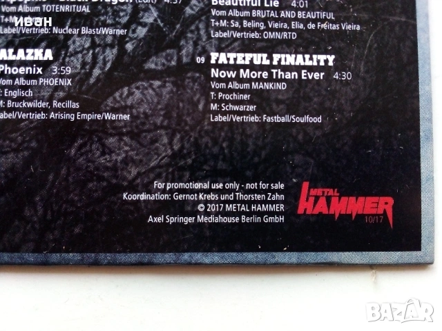 CD дискове от списание "Metal Hammer", снимка 8 - CD дискове - 53694185