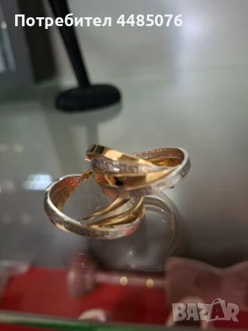 ДАМСКИ ЗЛАТНИ ОБЕЦИ ХАЛКИ 14К.  645ЛВ. , снимка 4 - Обеци - 50460161