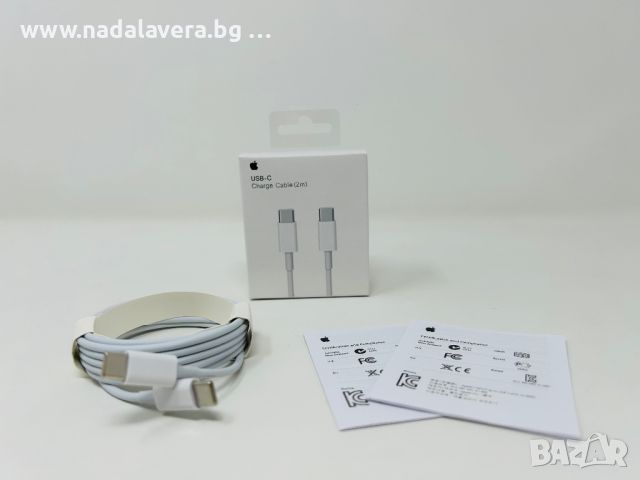  Кабел Зарядно Адаптер за Apple iPhone iPad MacBook Usb C to Usb C 100W, снимка 3 - USB кабели - 46318216