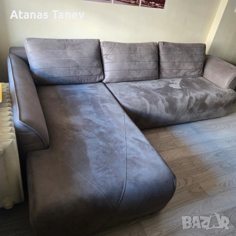 Ъглов диван и табуретка Далас