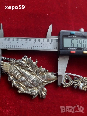 Огромен стар сребърен накит в отлично състояние, снимка 7 - Антикварни и старинни предмети - 52217581