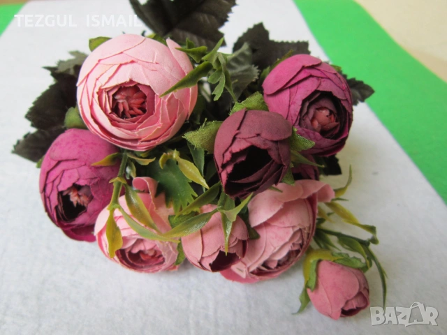 Букет божури, снимка 5 - Изкуствени цветя - 53901839