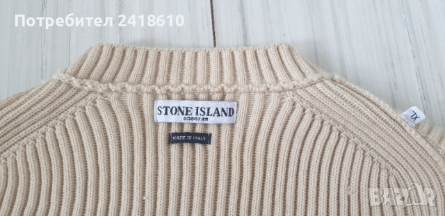Stone Island Ribbed Wool Mens Size L - XL  ОРИГИНАЛ! Мъжки Пуловер!, снимка 3 - Пуловери - 53284909