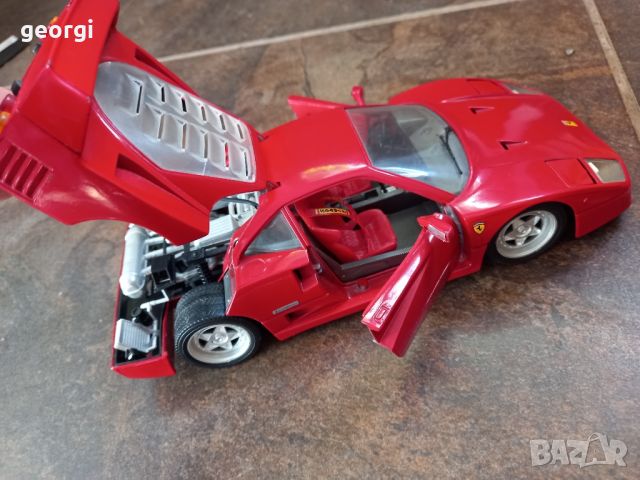 Колекционерска количка Ferrari F-40 1:18 Tonka , снимка 10 - Колекции - 46673812