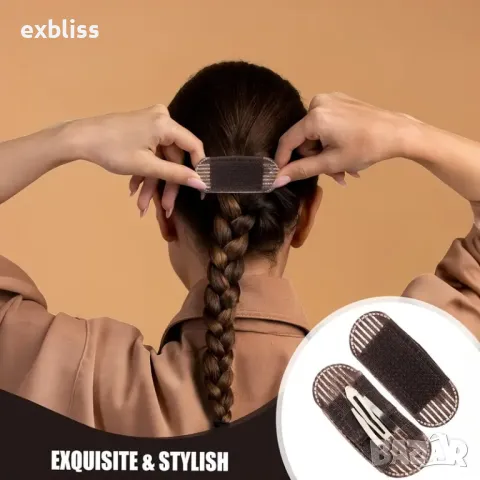 Невидими клипсове за увеличаване обема на косата 2бр., снимка 6 - Продукти за коса - 49197436