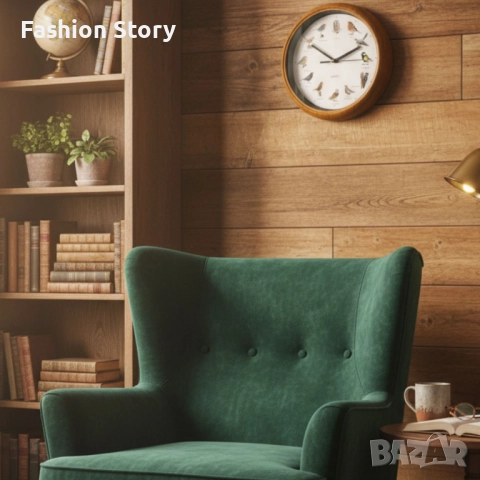 Стенен часовник с автентични птичи песни – природа във всеки час, снимка 3 - Стенни часовници - 51912804