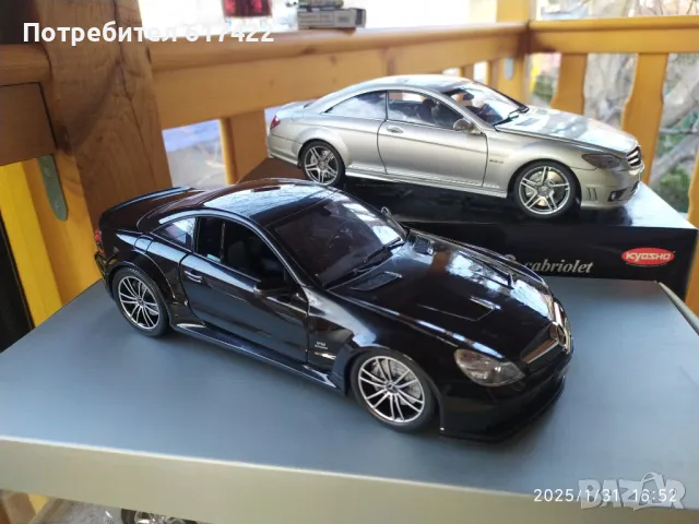 1:18 Метален модел на Mercedes-Benz SL 65 AMG Black Series- Minichamps, снимка 3 - Колекции - 48915130