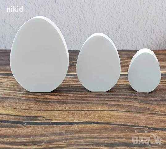 3 размера яйце овал дълбок силиконов молд форма свещ сапун гипс шоколад, снимка 3 - Форми - 54072812