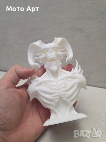 Фигура на Демон Дявол 3д Принт за Бюро Бюст за Оцветяване Diablo, снимка 5 - Декорация за дома - 54090595