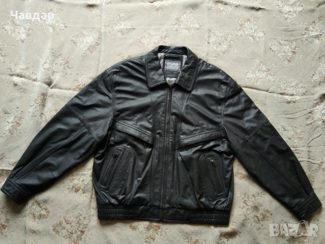 Мъжко кожено яке Stanford - размер XL/XXL, снимка 3 - Якета - 53045509