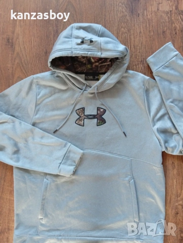 under armour  men's icon caliber hoodie - страхотно мъжко горнище р-р XL, снимка 6 - Спортни дрехи, екипи - 53609608