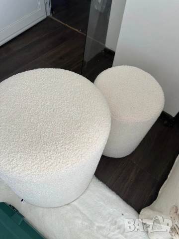2 бр табуретки, букле , снимка 4 - Дивани и мека мебел - 53666012
