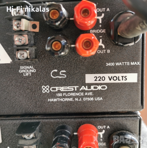 професионално стъпало Crest Audio 6001 APOGEE MODEL 600, снимка 10 - Ресийвъри, усилватели, смесителни пултове - 45012343