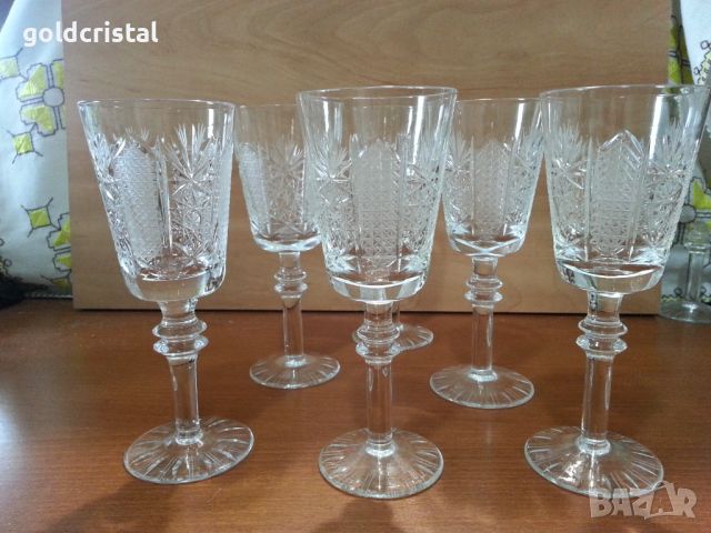 Кристални чаши на китка нови пазар серия Ропотамо , снимка 12 - Антикварни и старинни предмети - 44866642