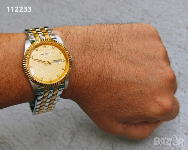 BERNY-Men Automatic Dress Watch - MIYOTA 8205 AUTOMATIC, снимка 9 - Мъжки - 52584686