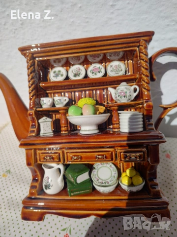 Подписан рядък чайник Portmeirion Botanic Garden Cardew, снимка 14 - Декорация за дома - 53808895