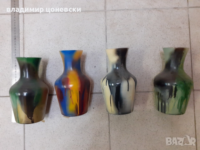 Ръчно рисувани вази за декорация,ваза