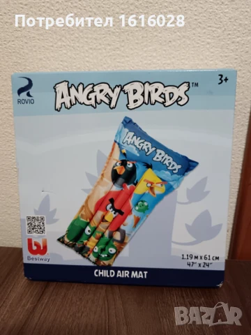 Плажен дюшек на Енгри Бърдс., снимка 4 - Надуваеми играчки - 50752637