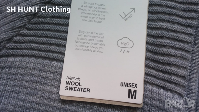 NEO MON DO Narvik Wool Sweater 100% Wool размер M пуловер 100% Вълна - 1623, снимка 7 - Екипировка - 52725949