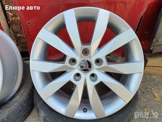 Джанти Skoda 5x112x6J17ет48, снимка 4 - Гуми и джанти - 46840142