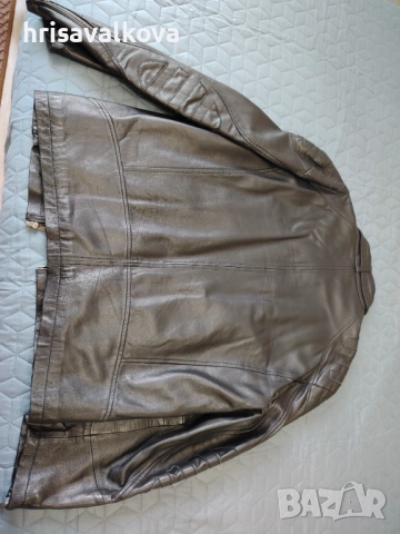 Кожено яке, снимка 4 - Якета - 51546413