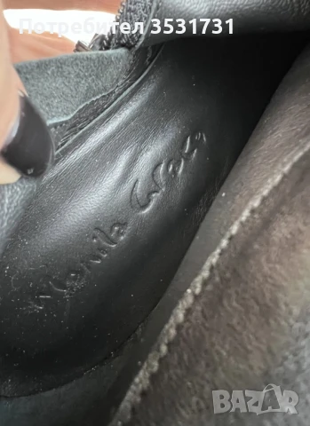 Manilla Grace черни кожени боти размер 38, снимка 6 - Дамски боти - 50876495