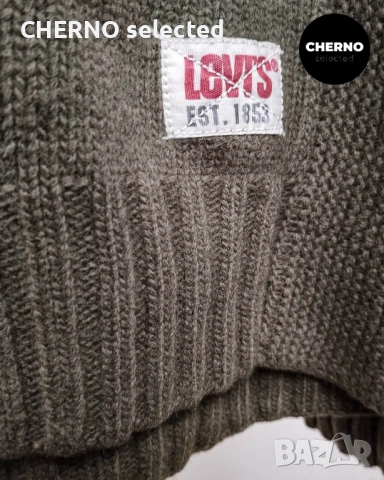LEVI’S Red Tab мъжки вълнен пуловер с поло яка – размер XL – Отлично състояние, снимка 15 - Пуловери - 53405455