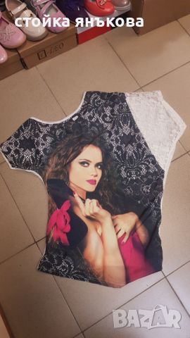Продавам  дамска блуза къс  ръкав, снимка 1 - Тениски - 45509697