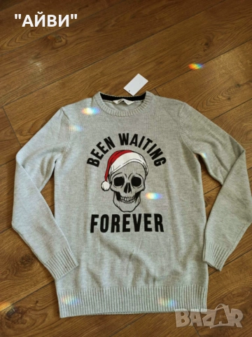 H&M детски Коледен пуловер, снимка 2 - Детски пуловери и жилетки - 52629747