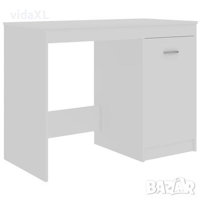 vidaXL Бюро, бяло, 100x50x76 см, ПДЧ(SKU:800549, снимка 1 - Бюра - 45981495
