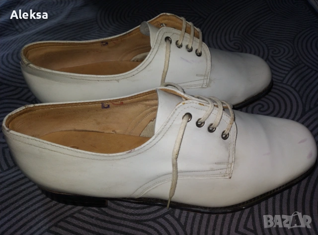 Официални бели мъжки обувки от 1940 година, снимка 2 - Мъжки - 54131773